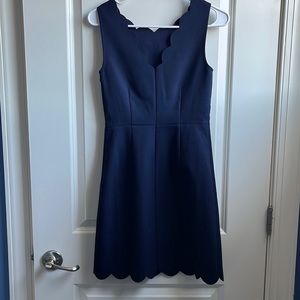 J. Crew Factory Scalloped Trim Dress NWT